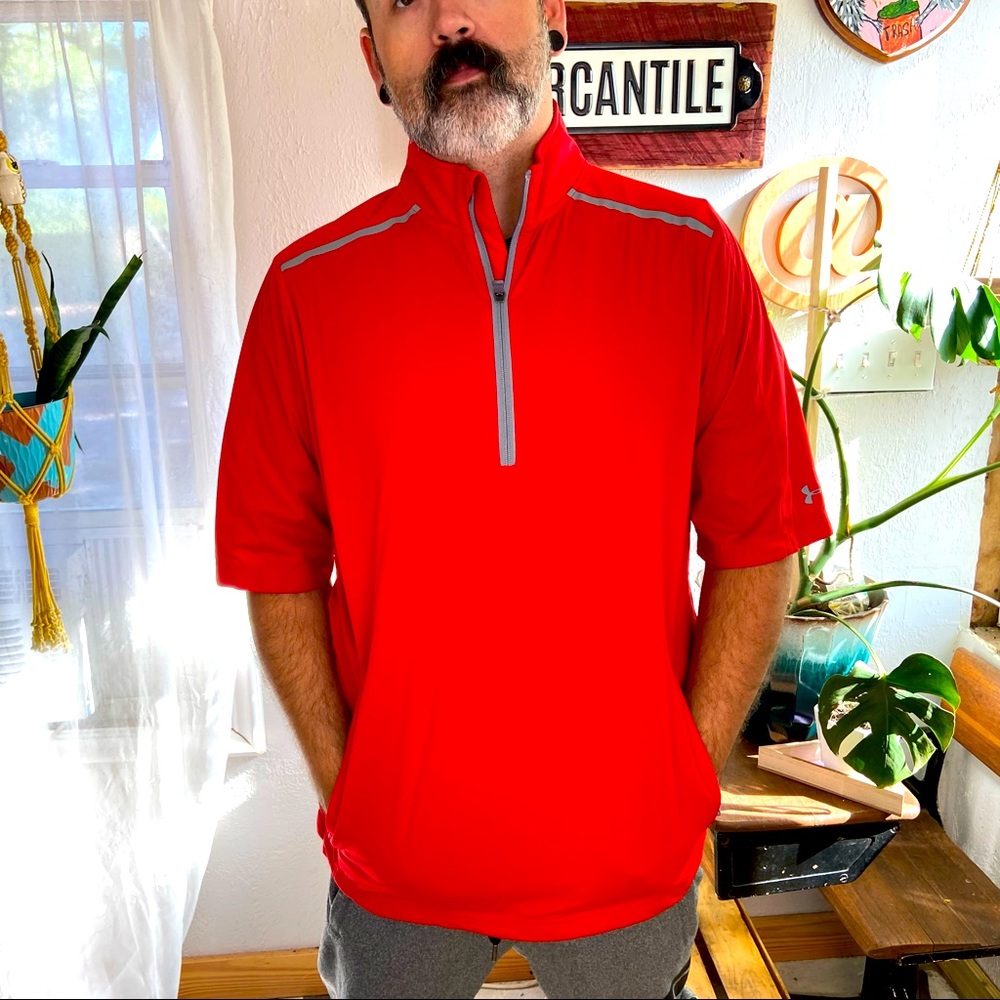 Under Armor Performance Golf Wear Short-sleeved Jacket